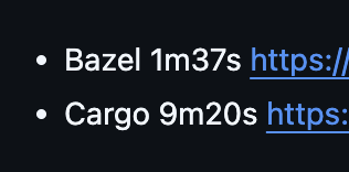 Codex and Bazel: build time from 9 min to ~1 min